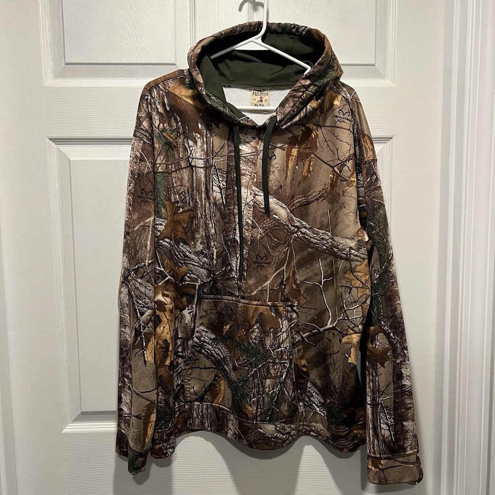 RedHead Men's Realtree Xtra Camo Hoodie Fleece Lined Pullover Size XL